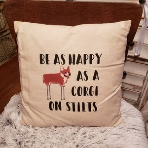 Corgi Accent Pillow